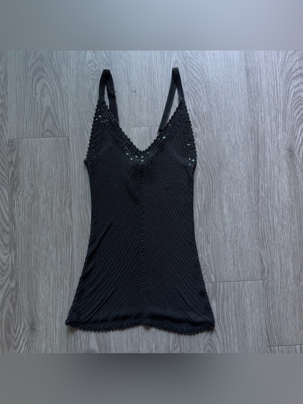 The Limited hand knit beaded tank
